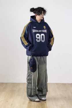 Men's Retro Patchwork Cargo Jeans with 3D Pockets - Loose Fit Commuting Casual Long Pants, Perfect for Y2K Style