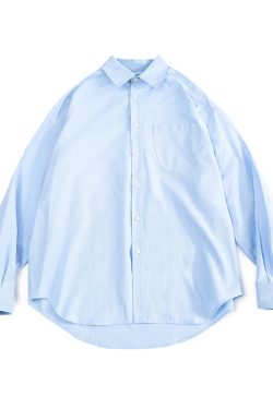 Men's Spring Japanese Retro Loose Shirt - Draped Solid Color Casual Fashion Top