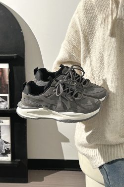 Men's Summer Mesh Dad Shoes - Versatile Soft Sole Breathable American Retro Sports Casual Footwear