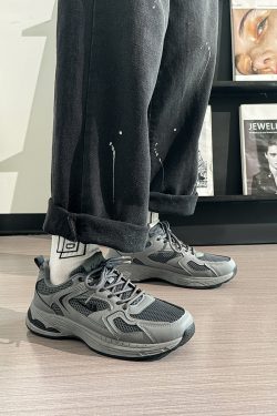 Men's Summer Retro Mesh Breathable Dad Shoes - Ultra-Light Thick Sole Sports Casual Footwear - 2025 American Style