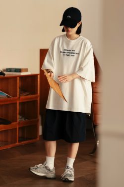 Men's Summer Solid Color Minimalist Loose Shorts - Casual Trendy Five-Point Work Pants for a Stylish Look