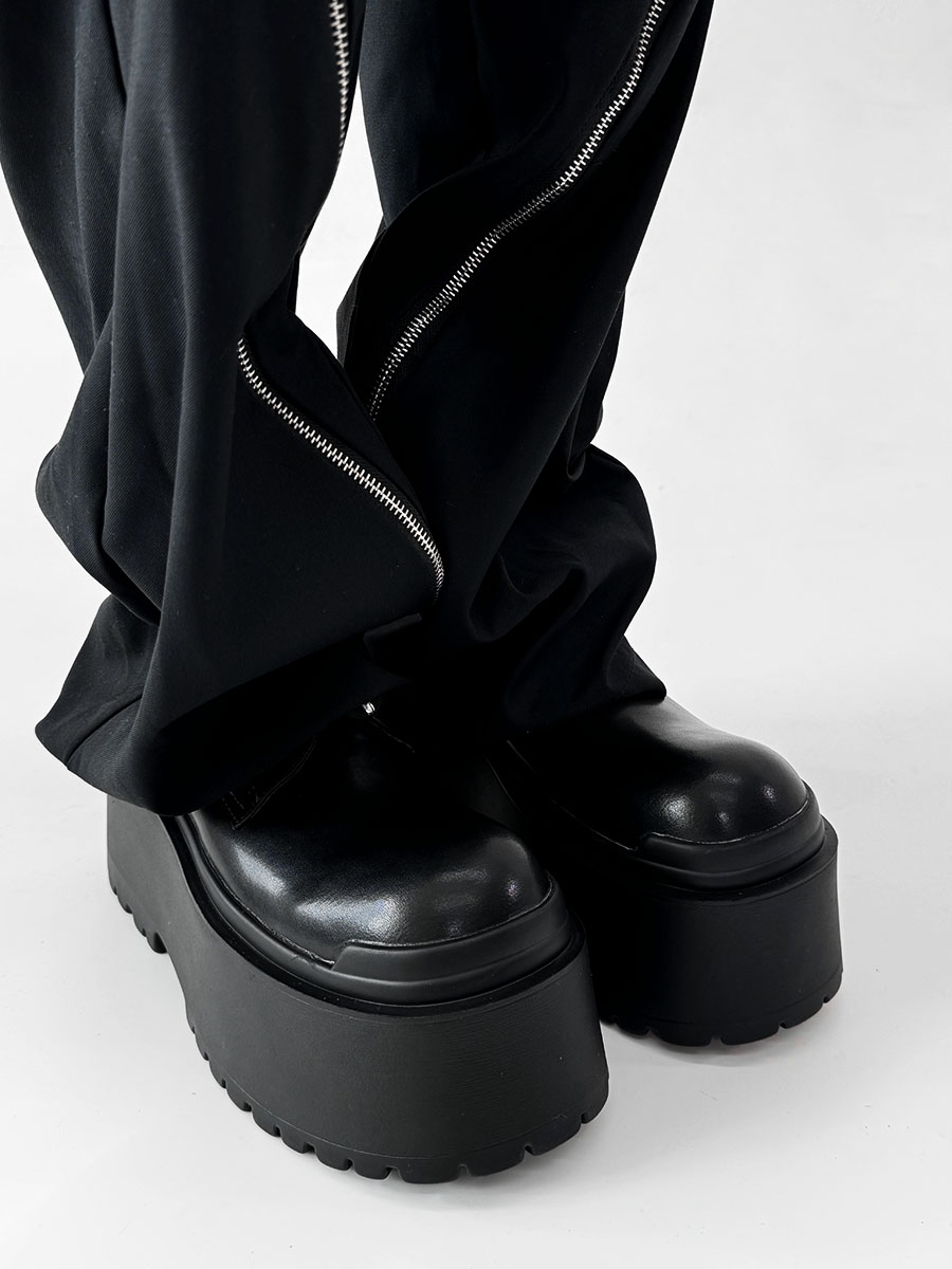 Men's Thick-Soled 10CM Height-Increasing Derby Shoes - Stylish Platform Design for a High-End, Oversized Look Men's Thick-Soled 10CM Height-Increasing Derby Shoes - Stylish Platform Design for a High-End, Oversized Look