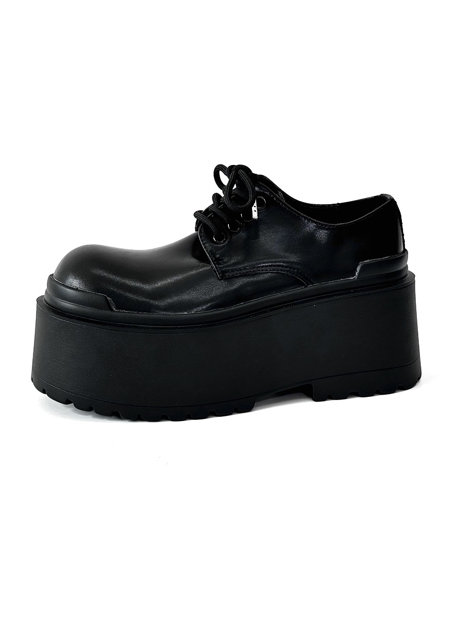Men's Thick-Soled 10CM Height-Increasing Derby Shoes - Stylish Platform Design for a High-End, Oversized Look Men's Thick-Soled 10CM Height-Increasing Derby Shoes - Stylish Platform Design for a High-End, Oversized Look