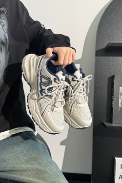 Men's Thick-Soled Dad Shoes - Retro Mesh Breathable Sports Casual Footwear for Summer, Versatile Y2K INS Trend