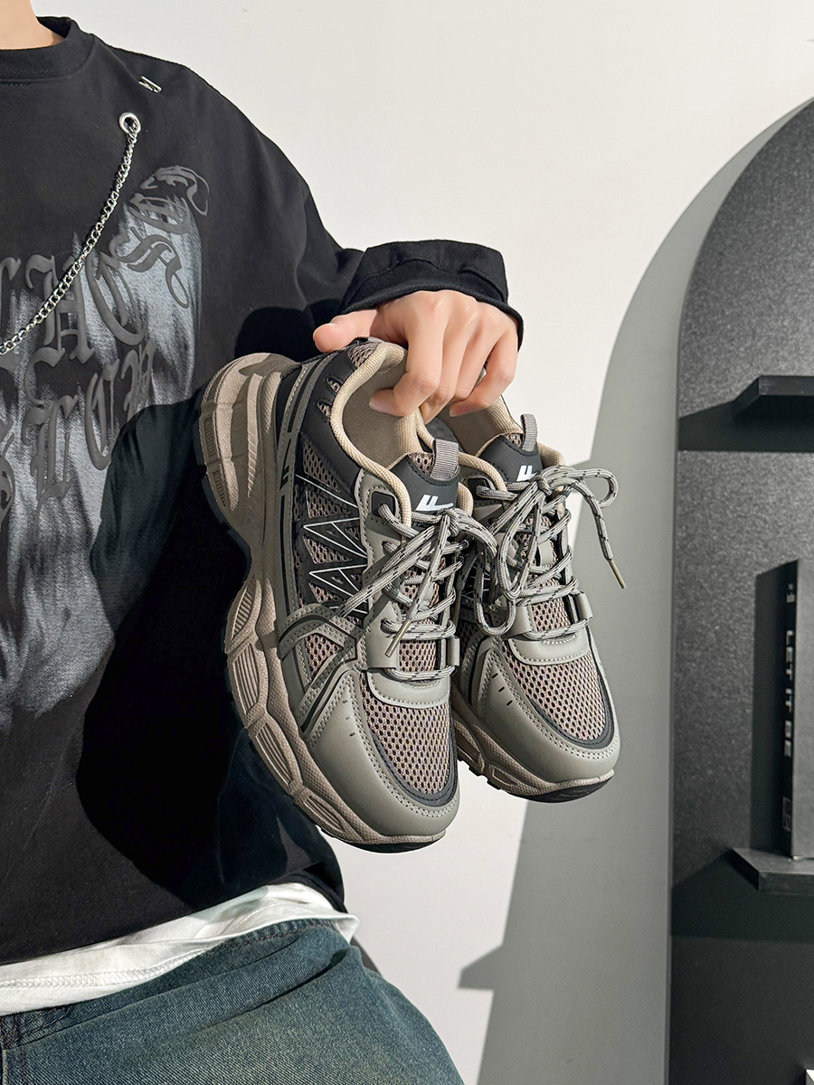 Men's Thick-Soled Dad Shoes - Retro Mesh Breathable Sports Casual Footwear for Summer, Versatile Y2K INS Trend Men's Thick-Soled Dad Shoes - Retro Mesh Breathable Sports Casual Footwear for Summer, Versatile Y2K INS Trend