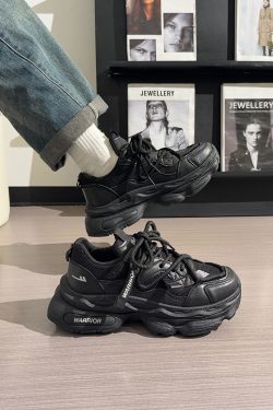 Men's Thick-Soled Dad Shoes - Retro Mesh Breathable Sports Casual Footwear for Summer, Versatile Y2K INS Trend