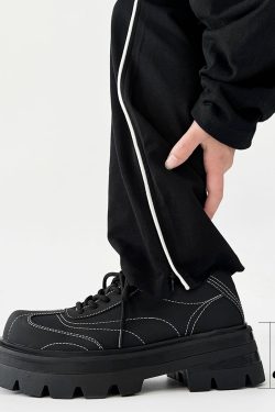 Men's Thick-Soled Derby Shoes - High-End Matte Finish, Height-Increasing Design, British Style Platform Footwear for Commuting