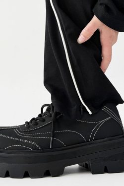 Men's Thick-Soled Derby Shoes - High-End Matte Finish, Height-Increasing Design, British Style Platform Footwear for Commuting