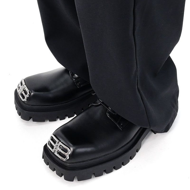 Men's Thick-Soled Height-Increasing Derby Shoes, Parisian Square Toe, Korean Style Genuine Leather, Trendy Niche Footwear Men's Thick-Soled Height-Increasing Derby Shoes, Parisian Square Toe, Korean Style Genuine Leather, Trendy Niche Footwear