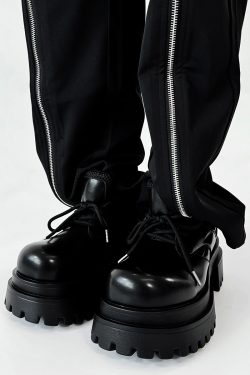 Men's Thick-Soled Platform Derby Shoes - High-End Korean Style Round-Toe Leather, Trendy Height-Increasing British Design