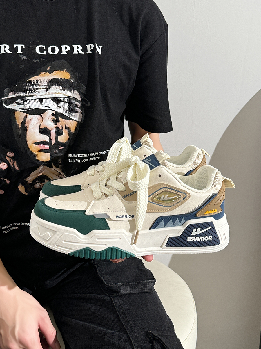 Men's Thick-Soled Sneakers - Korean Style Casual Sports Shoes for Spring & Autumn, Trendy Versatile Footwear Men's Thick-Soled Sneakers - Korean Style Casual Sports Shoes for Spring & Autumn, Trendy Versatile Footwear