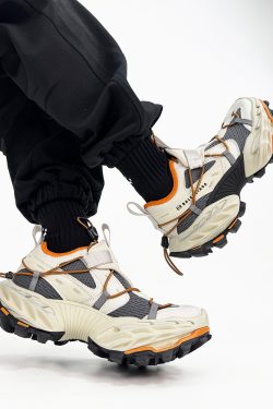 Men's Vintage Dad Shoes - Thick-Soled Breathable Mesh Height-Increasing Sports Shoes for Streetwear and Hiking