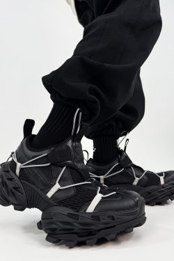 Men's Vintage Dad Shoes - Thick-Soled Breathable Mesh Height-Increasing Sports Shoes for Streetwear and Hiking