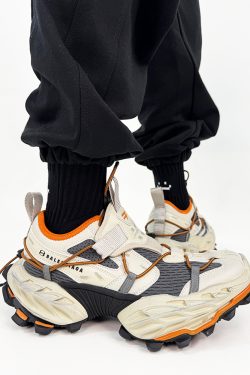 Men's Vintage Dad Shoes - Thick-Soled Breathable Mesh Height-Increasing Sports Shoes for Streetwear and Hiking