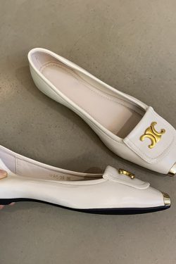 Metallic Square-Toe Sheepskin Mary Jane Shoes for Women - Elegant Flat Evening Footwear with Internal Height Increase