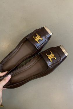 Metallic Square-Toe Sheepskin Mary Jane Shoes for Women - Elegant Flat Evening Footwear with Internal Height Increase