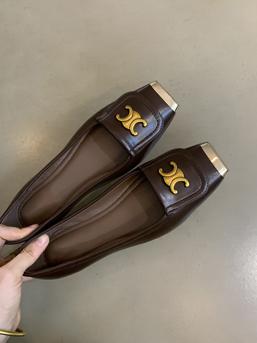 Metallic Square-Toe Sheepskin Mary Jane Shoes for Women - Elegant Flat Evening Footwear with Internal Height Increase Metallic Square-Toe Sheepskin Mary Jane Shoes for Women - Elegant Flat Evening Footwear with Internal Height Increase