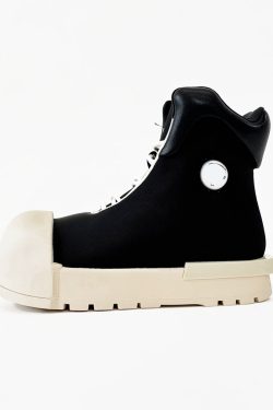 Mickey Mouse High-Top Sneakers for Men and Women, Thick-Soled Martin Boots, American High Street Style Couple's Shoes