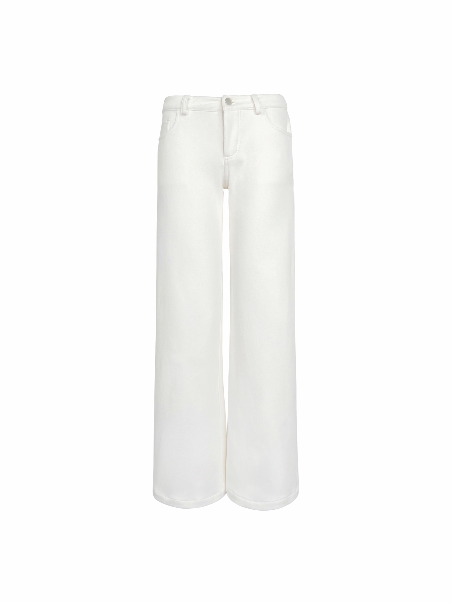 Mid-Low Waist Straight Leg Wide-Leg Stretchy White Jeans for Women - Trendy Y2K Style Denim Pants Mid-Low Waist Straight Leg Wide-Leg Stretchy White Jeans for Women - Trendy Y2K Style Denim Pants