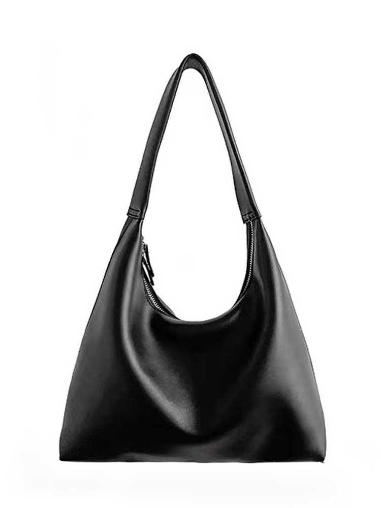 Milk Tea Color Minimalist Dumpling Bag - Soft Leather Retro Shoulder Underarm Bag in Korean Style for Versatile Everyday Use Milk Tea Color Minimalist Dumpling Bag - Soft Leather Retro Shoulder Underarm Bag in Korean Style for Versatile Everyday Use