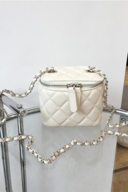 Mini Bag with Lipstick Box Design - 2022 Small Diamond Quilted Chain Strap in Chic Fashion Style