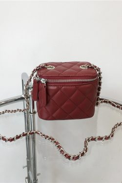 Mini Bag with Lipstick Box Design - 2022 Small Diamond Quilted Chain Strap in Chic Fashion Style