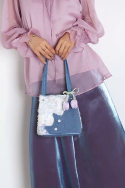 Mini Cowboy Cat Basket Bag for Women - Light Spring Crossbody Tote - Original Designer Style