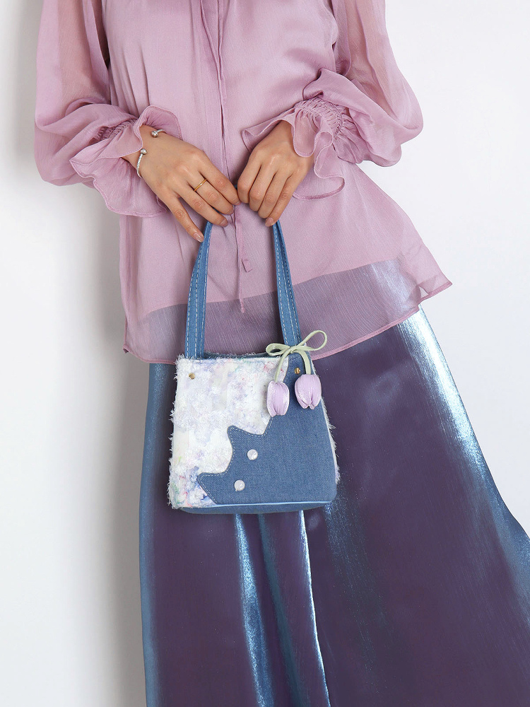 Mini Cowboy Cat Basket Bag for Women - Light Spring Crossbody Tote - Original Designer Style Mini Cowboy Cat Basket Bag for Women - Light Spring Crossbody Tote - Original Designer Style