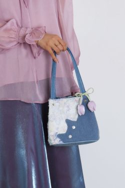 Mini Cowboy Cat Basket Bag for Women - Light Spring Crossbody Tote - Original Designer Style