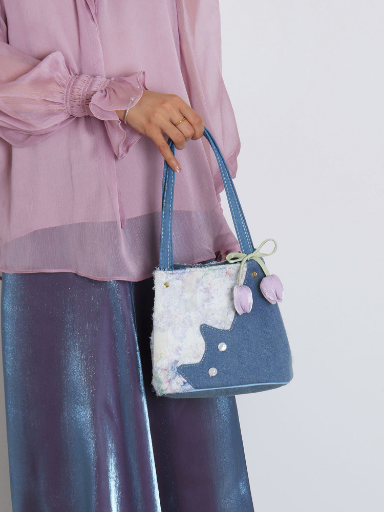 Mini Cowboy Cat Basket Bag for Women - Light Spring Crossbody Tote - Original Designer Style Mini Cowboy Cat Basket Bag for Women - Light Spring Crossbody Tote - Original Designer Style