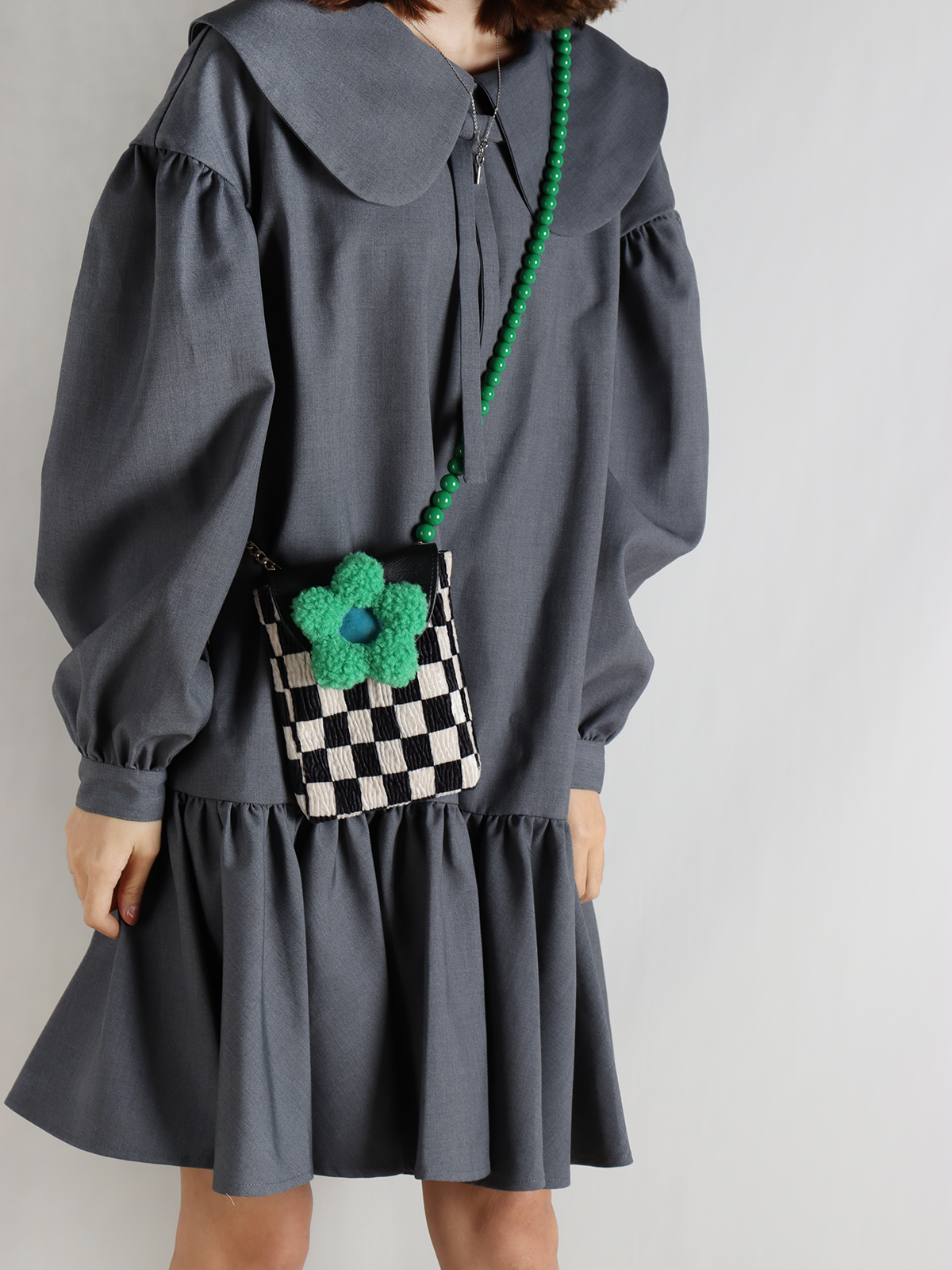 Mini Cute Checkered Floral Crossbody Phone Bag for Women - Spring/Summer Fashion, Trendy Niche Design Mini Cute Checkered Floral Crossbody Phone Bag for Women - Spring/Summer Fashion, Trendy Niche Design