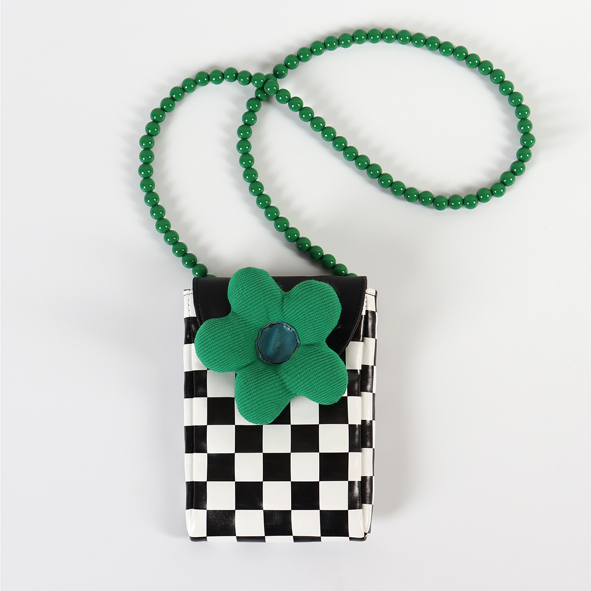 Mini Cute Checkered Floral Crossbody Phone Bag for Women - Spring/Summer Fashion, Trendy Niche Design Mini Cute Checkered Floral Crossbody Phone Bag for Women - Spring/Summer Fashion, Trendy Niche Design