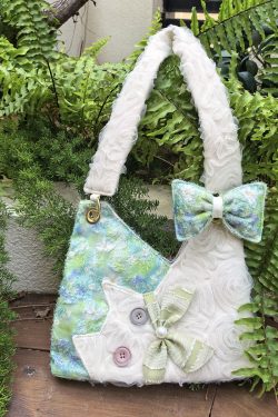 Mini Cute Chiffon Cat Underarm Bag - Spring Summer Green Daisy Crossbody Bag for Y2K Fashion Lovers