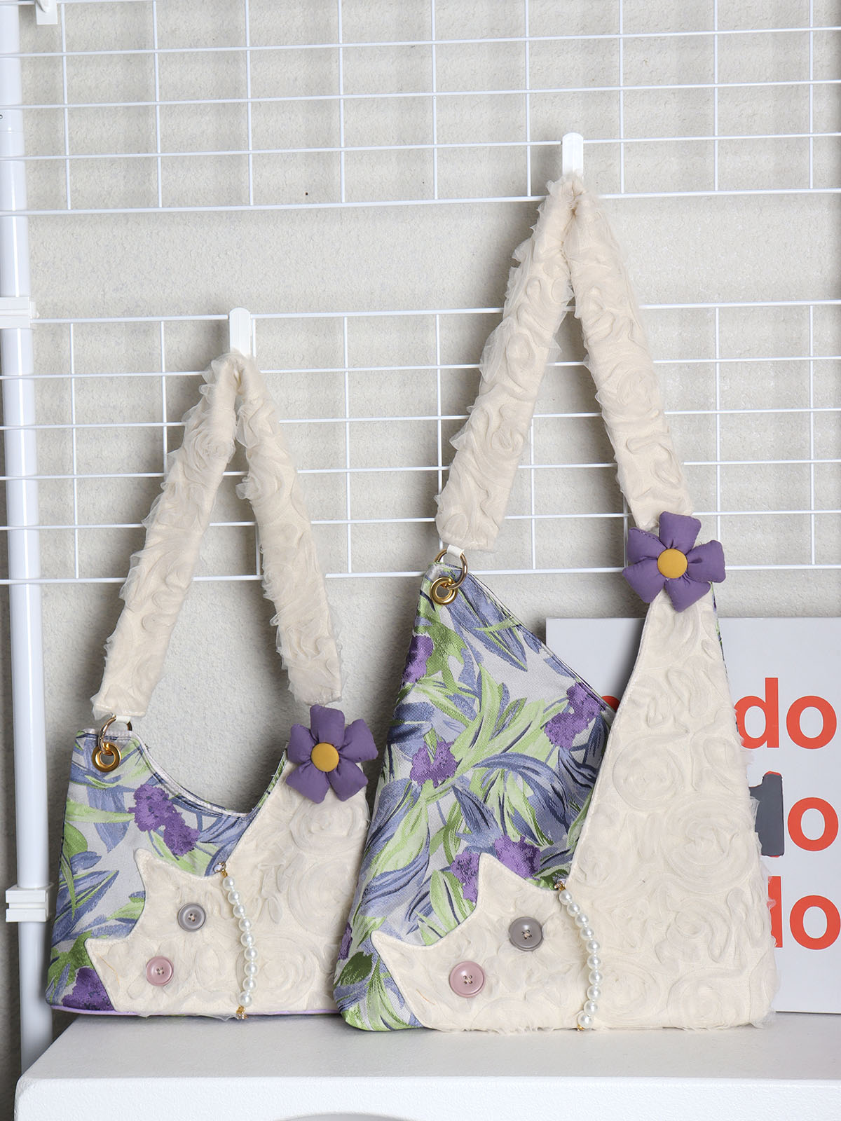 Mini Cute Chiffon Cat Underarm Crossbody Bag in Purple Iris - Spring Summer Fashion Accessory for Trendy Outfits Mini Cute Chiffon Cat Underarm Crossbody Bag in Purple Iris - Spring Summer Fashion Accessory for Trendy Outfits