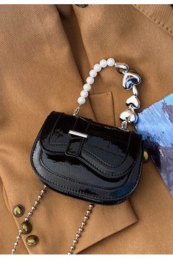 Mini Handbag for Women - Spring/Summer 2025 Niche Design with Fashionable Pearl Chain Crossbody Style, High-Quality Texture