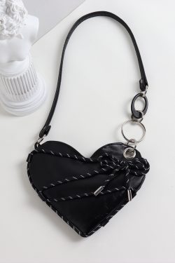 Mini Heart Crossbody Bag for Women - Sweet Cool Shoulder Bag for Spring/Summer, Trendy Millennial Style