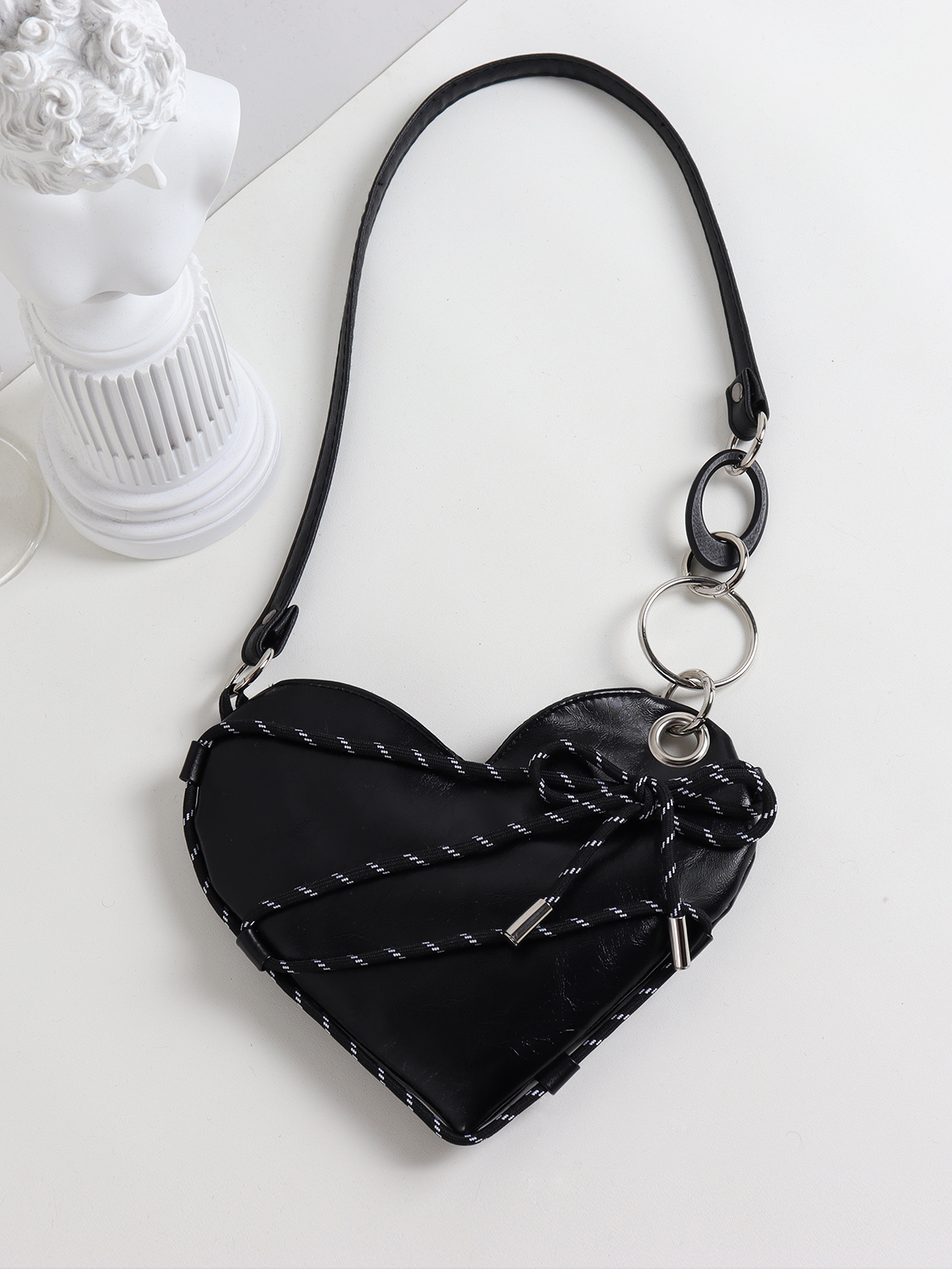 Mini Heart Crossbody Bag for Women - Sweet Cool Shoulder Bag for Spring/Summer, Trendy Millennial Style Mini Heart Crossbody Bag for Women - Sweet Cool Shoulder Bag for Spring/Summer, Trendy Millennial Style