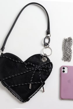 Mini Heart Crossbody Bag for Women - Sweet Cool Shoulder Bag for Spring/Summer, Trendy Millennial Style