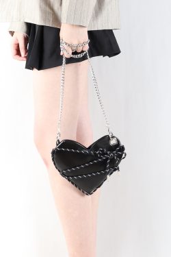 Mini Heart Crossbody Bag for Women - Sweet Cool Shoulder Bag for Spring/Summer, Trendy Millennial Style