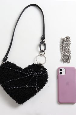 Mini Heart Crossbody Bag for Women - Sweet Cool Shoulder Bag for Spring/Summer, Trendy Millennial Style