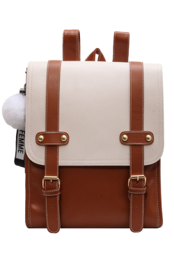 Minimalist French Style Backpack for Women - Versatile College Book Bag & Commuter Travel Backpack