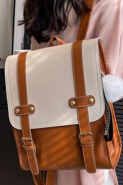 Minimalist French Style Backpack for Women - Versatile College Book Bag & Commuter Travel Backpack