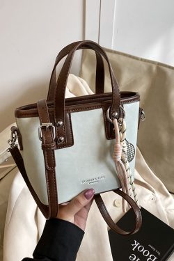 Minimalist High-End Color-Blocking Tote Bucket Bag for Women – Trendy Versatile Shoulder Crossbody Handbag 2025