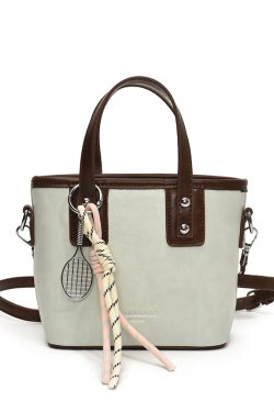 Minimalist High-End Color-Blocking Tote Bucket Bag for Women – Trendy Versatile Shoulder Crossbody Handbag 2025