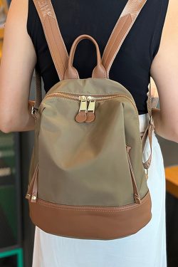 Minimalist Oxford Cloth Backpack for Women - Lightweight, Versatile, Dirt-Resistant, Perfect for Commuting and Travel