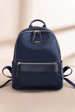 Minimalist Oxford Cloth Backpack for Women - Lightweight, Waterproof Student Book Bag & Business Laptop Carrier