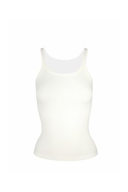 Minimalist Ribbed Slim Fit Elastic Strap Top - Chic Casual Wear for Effortless Style, Perfect for 90s and Y2K Fashion Lovers