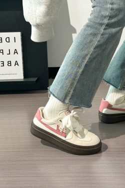 Minimalist Thick-Soled Classic Sneakers for Women, Little White Shoes, Spring/Summer Trend, Casual Fashion Footwear