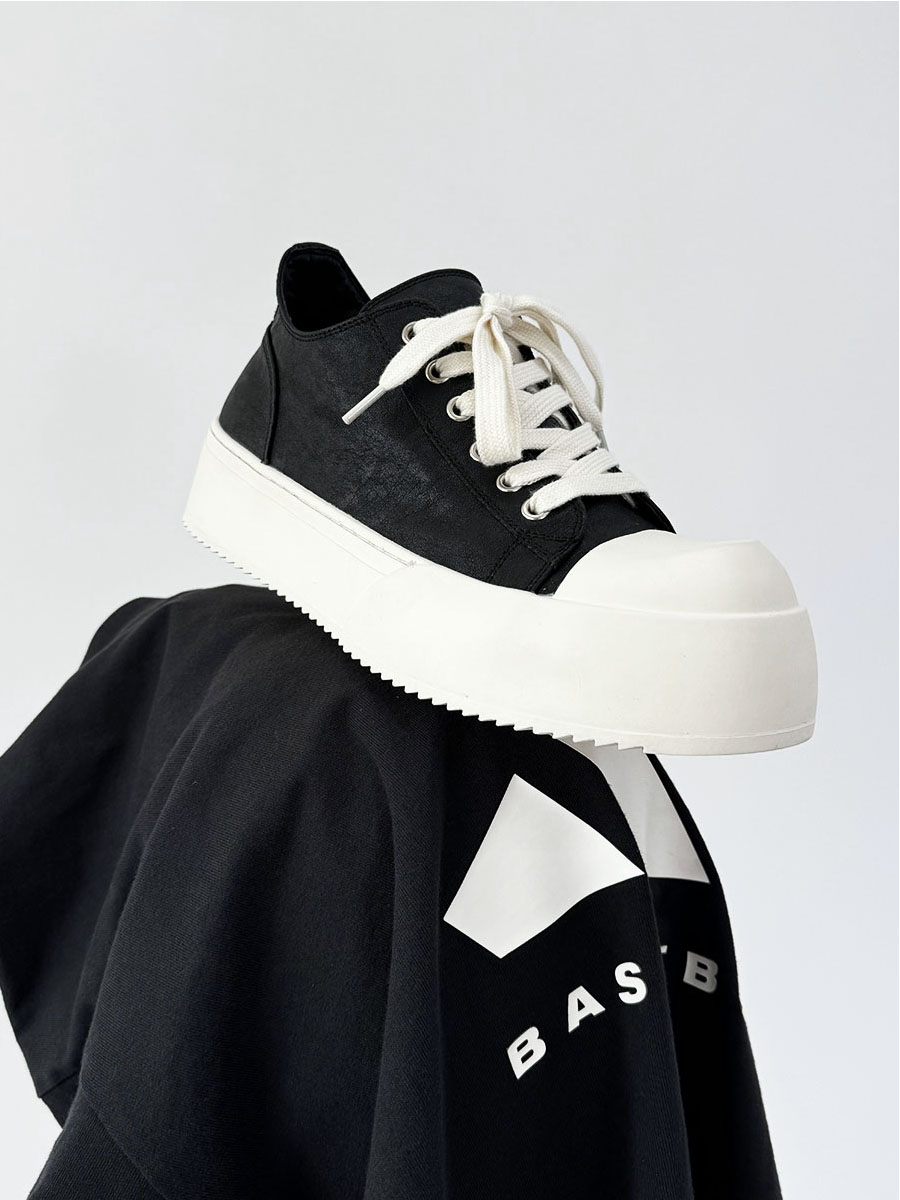 Minimalist Thick-Soled Derby Shoes for Men - Trendy Big Head Design, Casual Leather, High Street Style, Commuting Footwear Minimalist Thick-Soled Derby Shoes for Men - Trendy Big Head Design, Casual Leather, High Street Style, Commuting Footwear