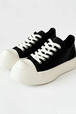 Minimalist Thick-Soled Derby Shoes for Men - Trendy Big Head Design, Casual Leather, High Street Style, Commuting Footwear